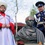 Под Санкт-Петербургом казаки открыли памятник Путину в виде императора