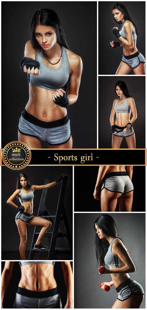 Sports girl, fitness and sports - stock photos