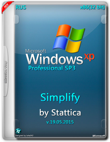 Windows XP Pro SP3 x86 Simplify v.19.05.2015 by Stattica (RUS/2015)