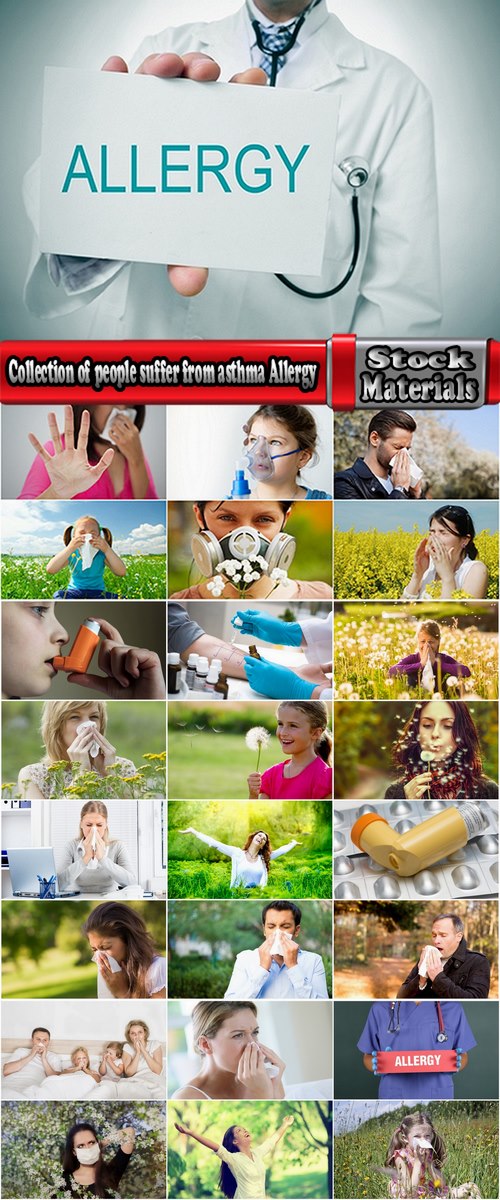 Collection of people suffer from asthma Allergy ingolyator 25 HQ Jpeg