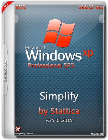 Windows XP Pro SP3 x86 Simplify v.25.05.2015 by Stattica (RUS/2015)