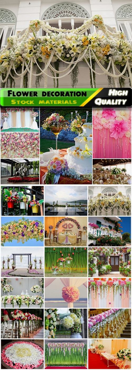 Wedding flower decoration outdoor and home interior - 25 HQ Jpg