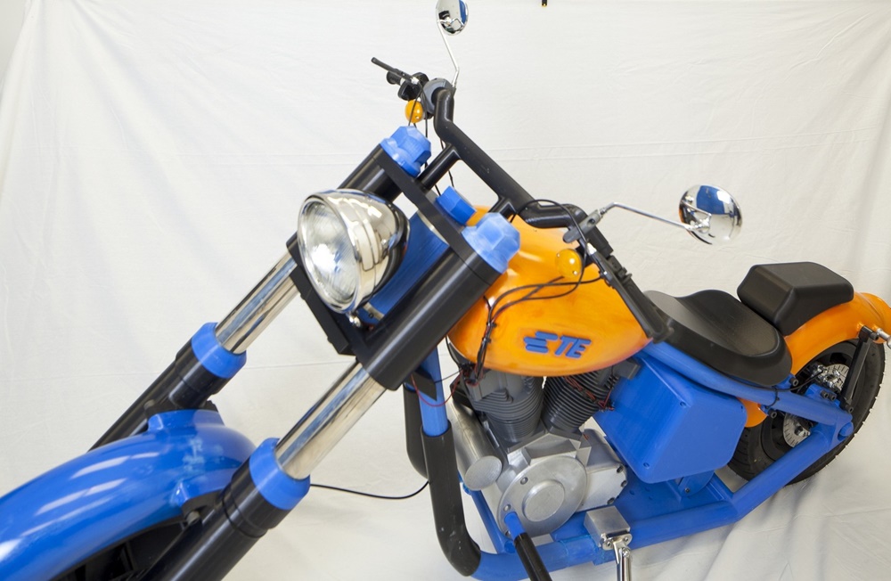 TE Connectivity представили рабочий мотоцикл, напечатанный на 3Д-принтере