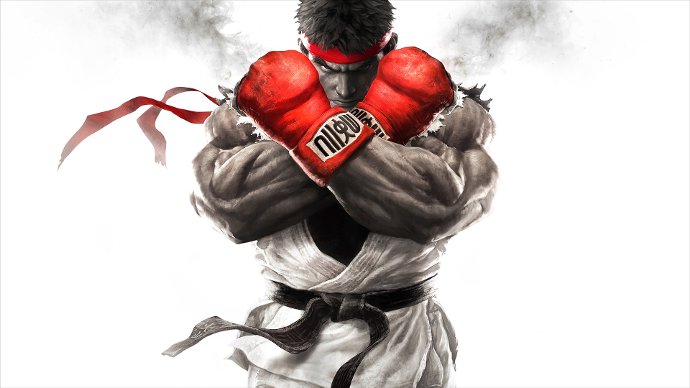 Изображение бойца с обложки игры Street Fighter 5
