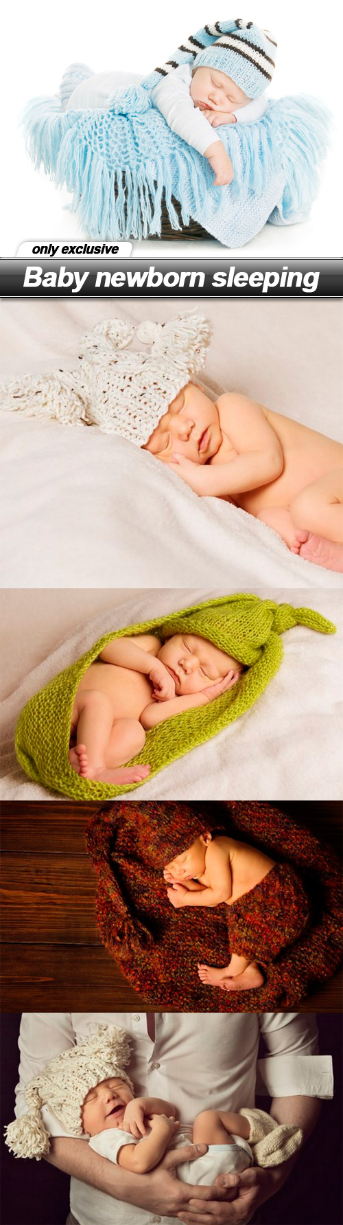 Baby newborn sleeping - 5 UHQ JPEG
