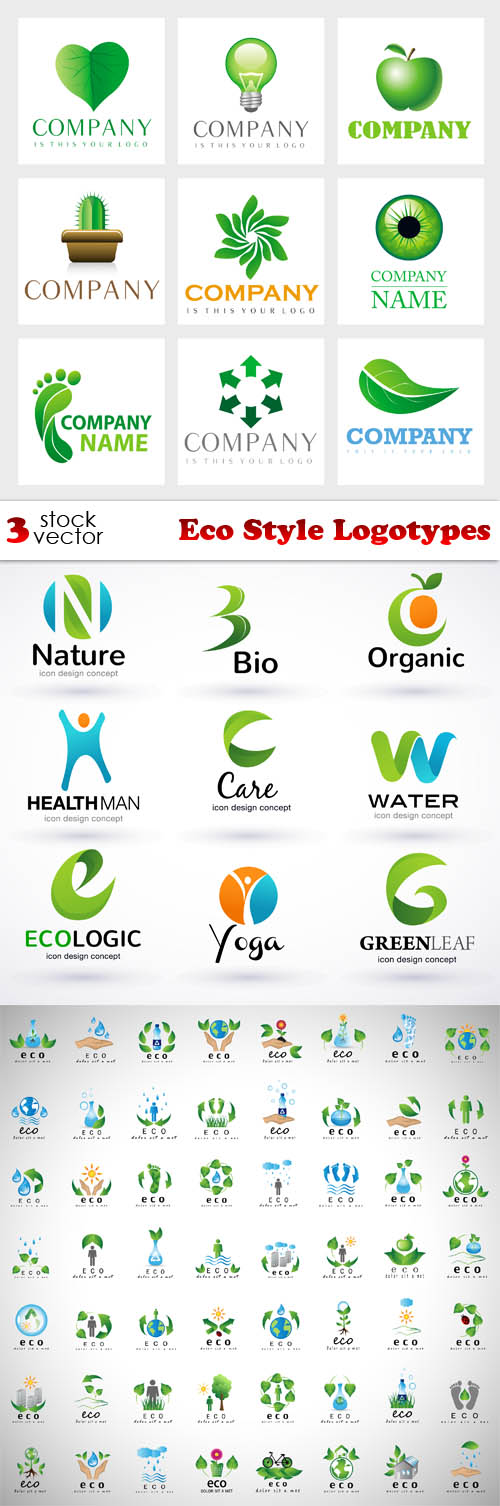 Vectors - Eco Style Logotypes 3