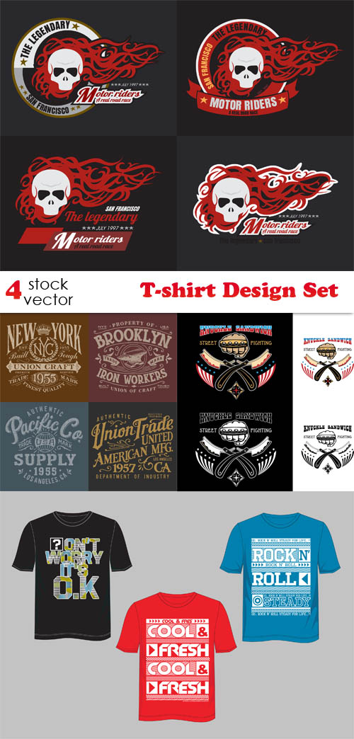 Vectors - T-shirt Design Set 4