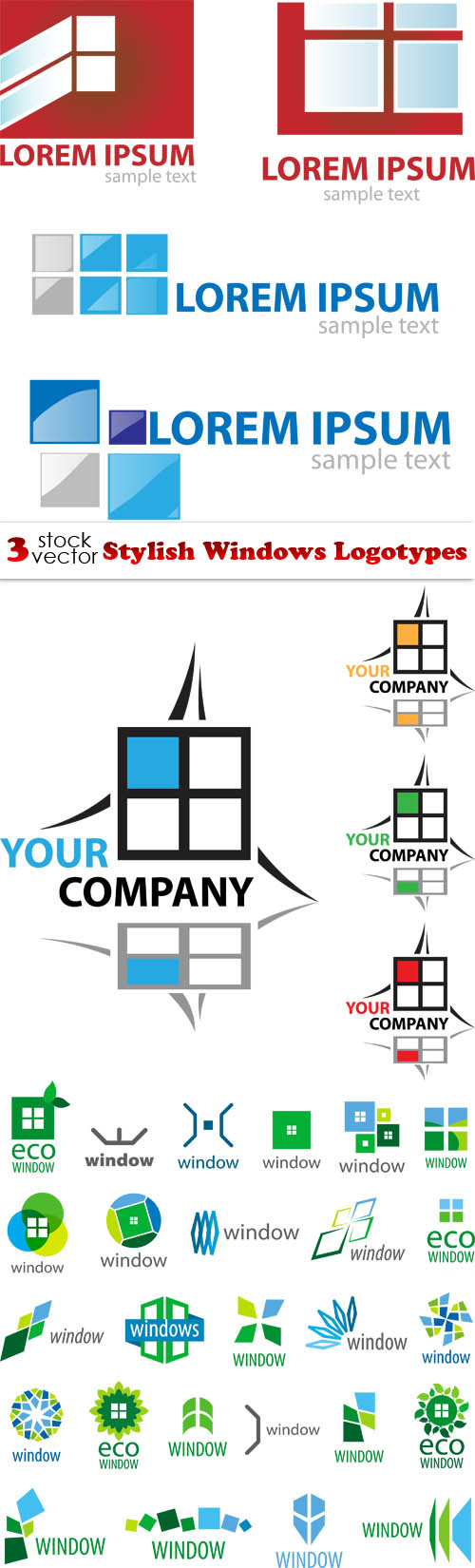 Vectors - Stylish Windows Logotypes 7