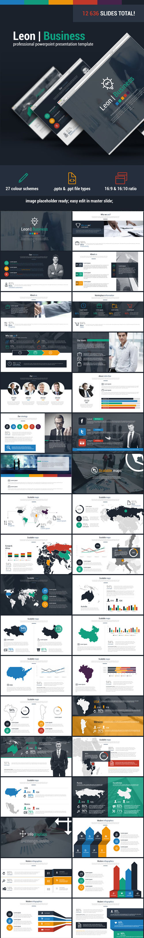 Graphicriver - Leon Business Powerpoint Presentation Template - id 11084650