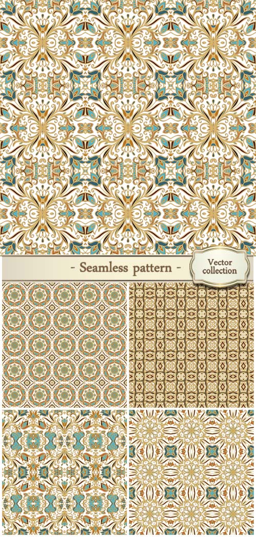 Seamless pattern vector, floral patterns