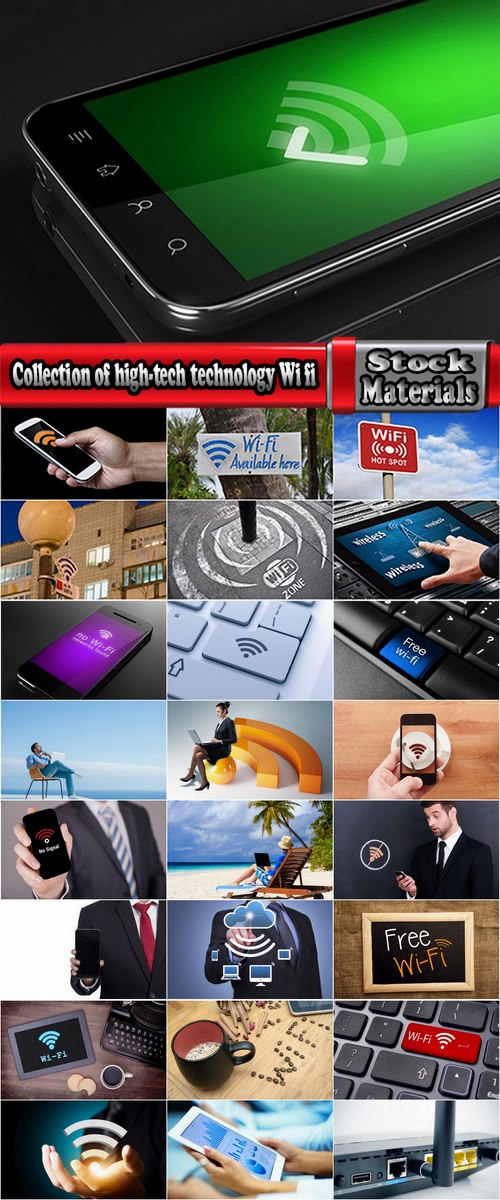 Collection of high-tech technology Wi fi mobile phone tablet 25 HQ Jpeg