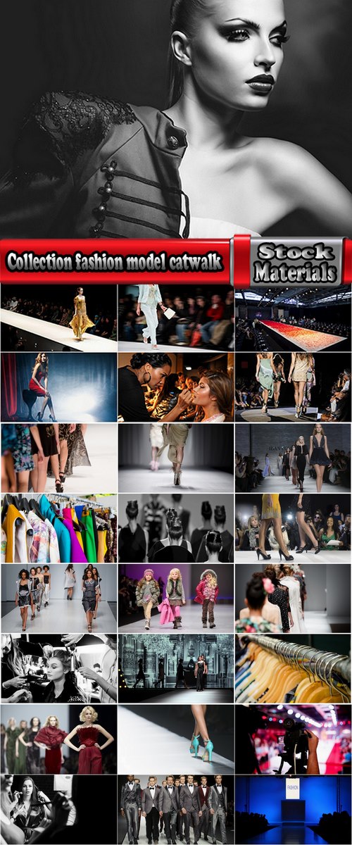 Collection fashion model catwalk fashion show dress-up clothes scene 25 HQ Jpeg