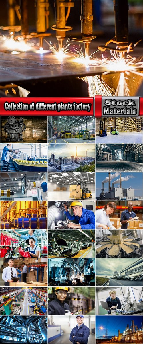 Collection of different plants factory production line warehouse hangar manager technologist 25 HQ Jpeg
