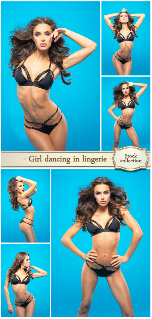 Girl dancing in lingerie