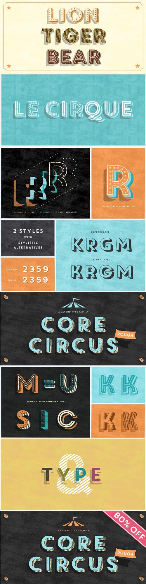 Core Circus Rough Font Style