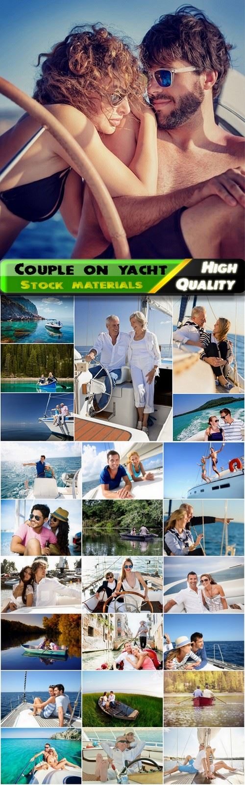 Young and older couple on yacht and boat - 25 HQ Jpg