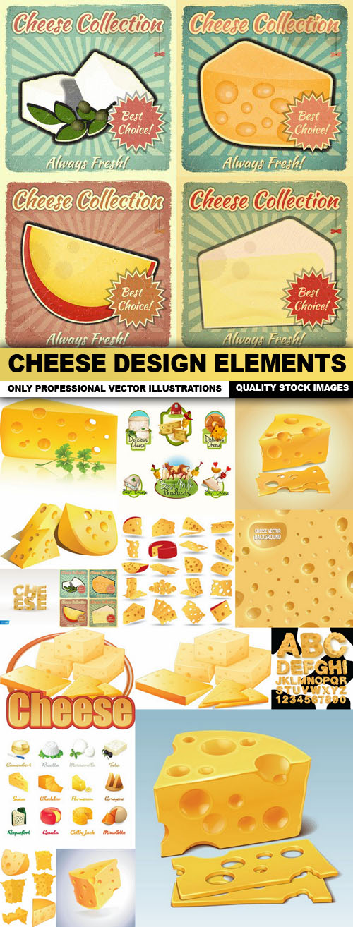 Cheese Design Elements 8