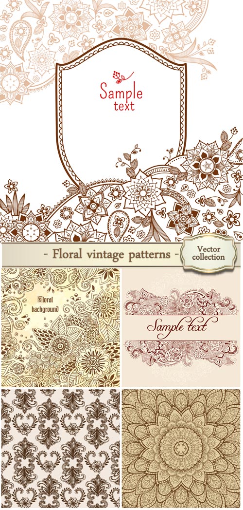 Floral vintage patterns