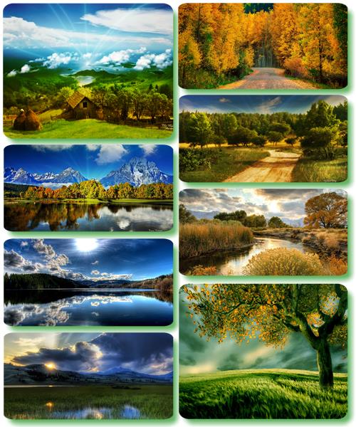 Живописные пейзажи - Обои с фото природы (альбом 120)