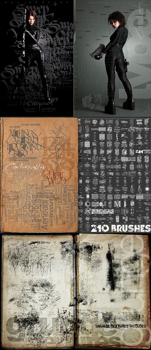 DAZ3D: Ron's Text Effects (Photoshop Brushes)