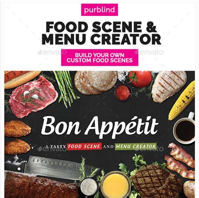 GraphicRiver - Food Scene / Menu Creator (Bon Appetit)